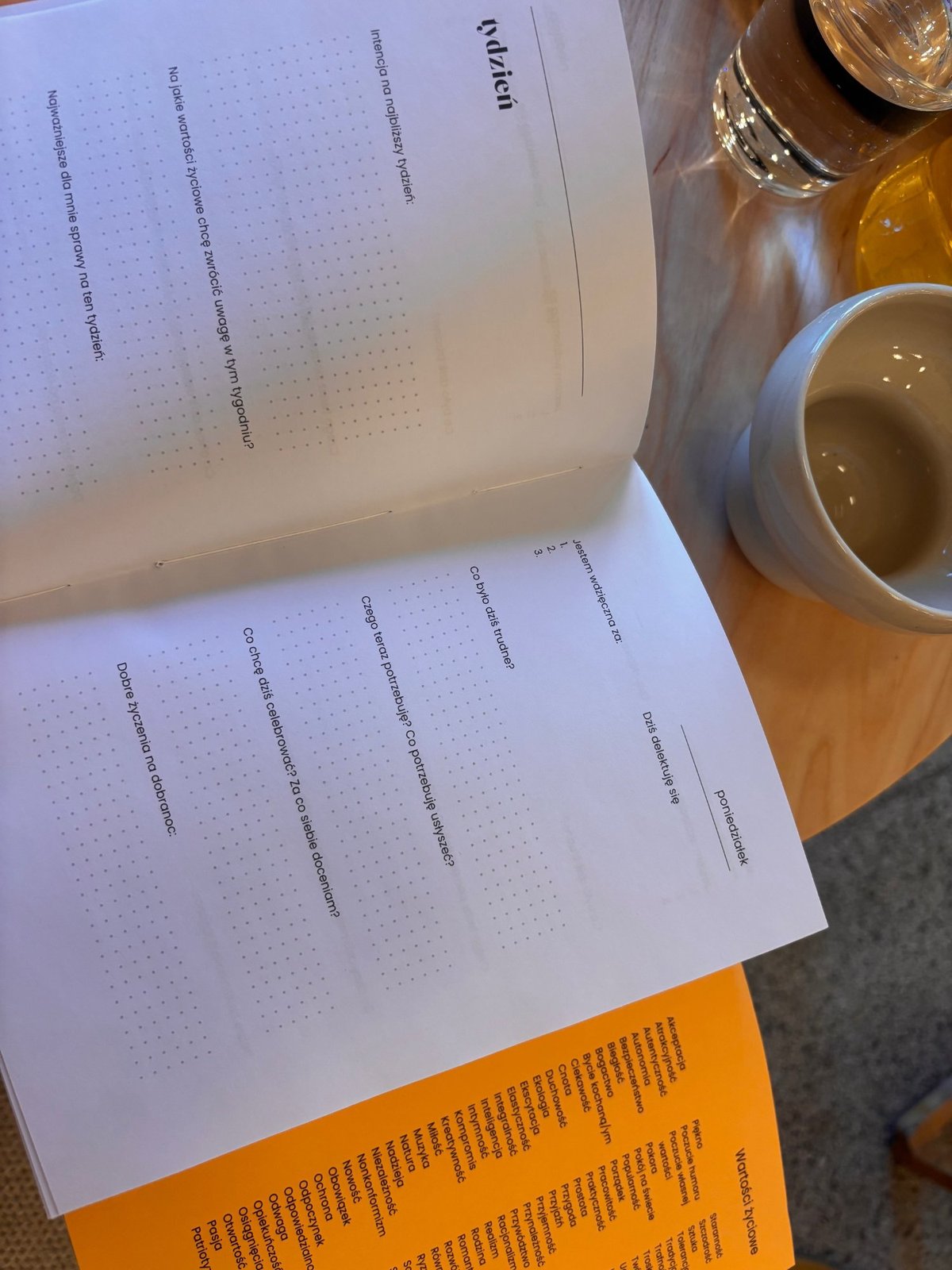 Czuły Dziennik - strony wewnętrzne