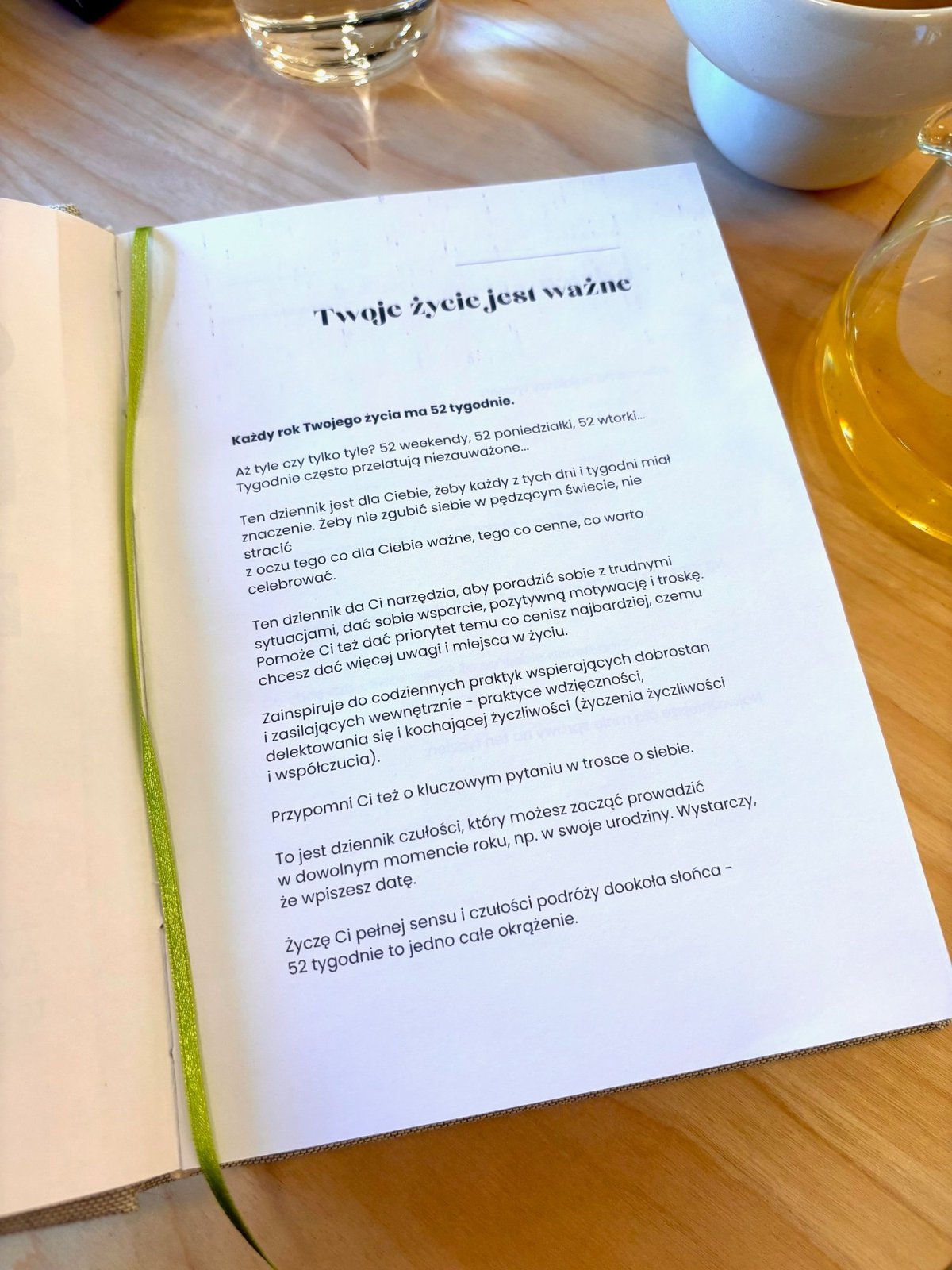 Czuły Dziennik - strona wprowadzająca